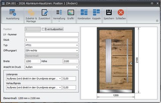 Benutzeroberfläche ProCalc 2026